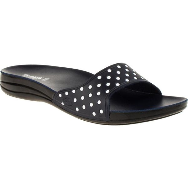 

muya 28143 single band navy blue women 's slippers muya, Black