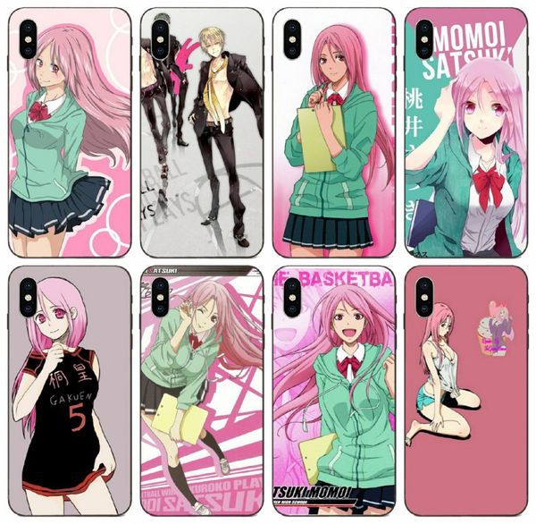 

tongtrade] comics manga caricature girl kuroko no basket momoi satsuki case for iphone 11 pro x xs max xr 6s 5s plus samsung s10 case