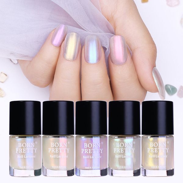 

9ml nail polish holographic metallic polish shiny sequins manicure nail art lacquer varnish 789