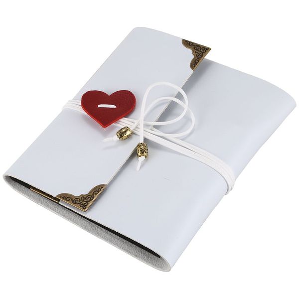 

abui-vintage pu leather 30 paper sheets card love theme wedding diy handmade p scrapbooking album