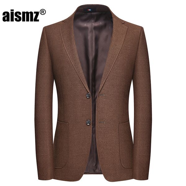 

aismz slim fit men blazer masculino hombre business casual stylish spring autumn winter mens jacket blaser sobretudo masculino, White;black