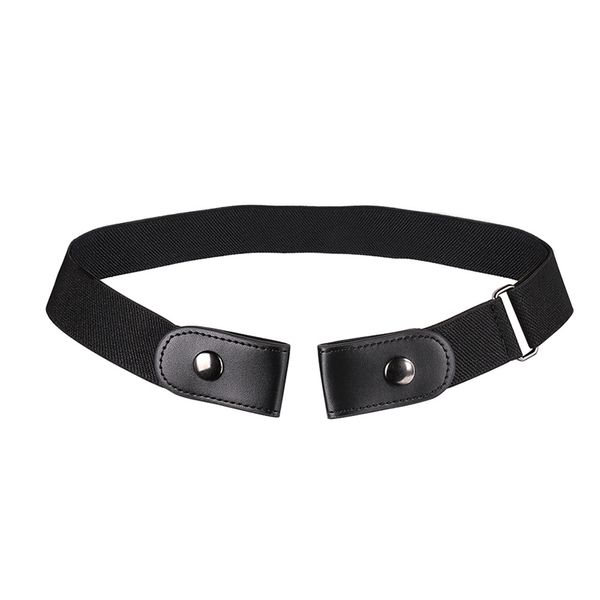 

buckle-belt for jean pants,dresses,no buckle stretch elastic waist belt for women/men,no bulge,no hassle waist, Black;brown