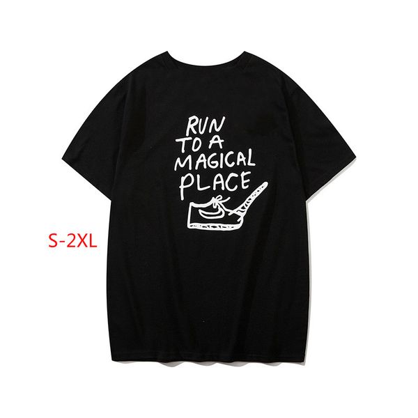 

2020 летний дизайнер мужчины и женщины футболка новая уличная стрельба прилив бренд весело мужчины и женщины пара моделей с коротким рукавом, White