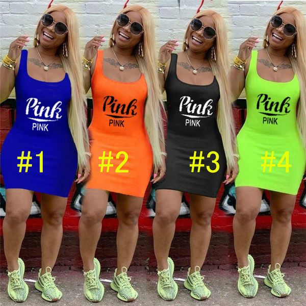

plus size women designer bodycon dress brand letter print sleeveless tank dress mini skirt design dresses party sheath s-3xl d61502, White