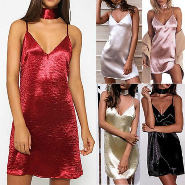 

2016 women sleeveless slip cloth spaghetti straps cross back dress, Black;gray