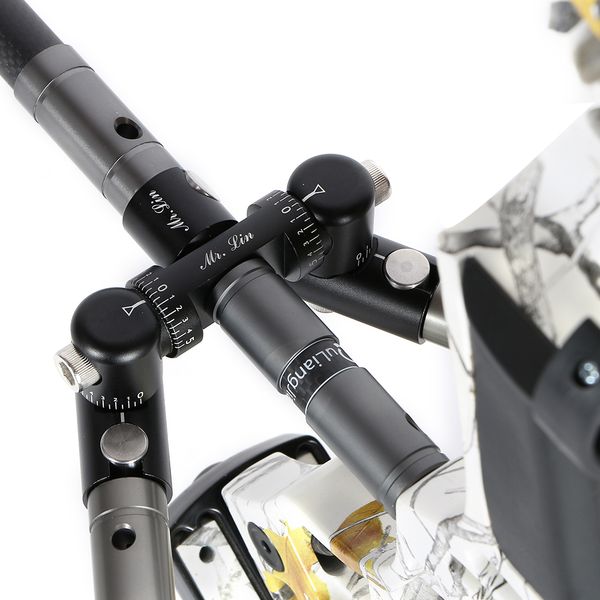 

1pcs archery v bar for balance rod stabilizer 0/5/10 angle adjustable tactical shock absorber damper for compound bow