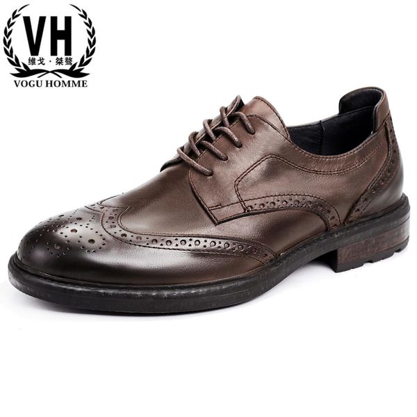 

bullock breathable casual retro oxford carved genuine leather shoes men cowhide designer shoes men high quality, Black