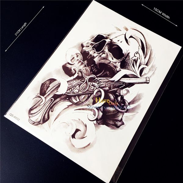 Guns And Roses Tattoo For Men - tattoo design