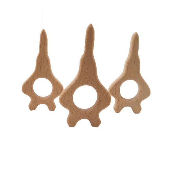 

деревянные пагода прорезыватель древесины кулон прорезывания зубов игрушки милые животные формы пищевых материалов органических жевать подар