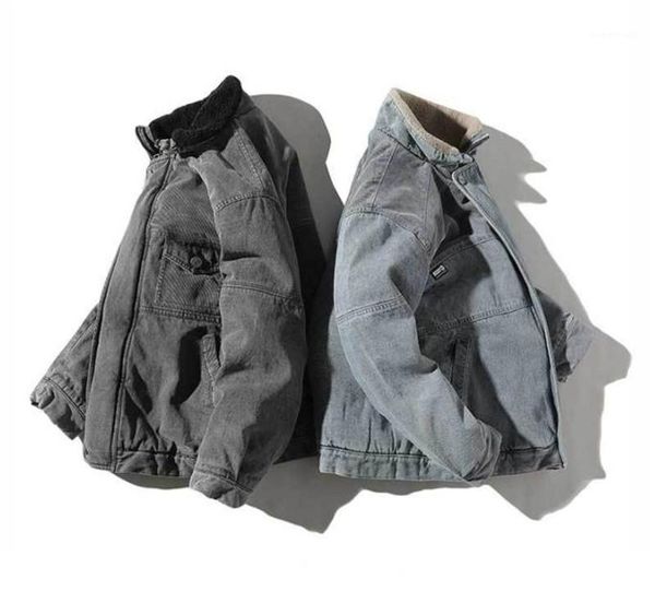 

collar mens warm coats designer luxury mens jeans jacket fashion brand casual thick winter coats stand, Black;brown