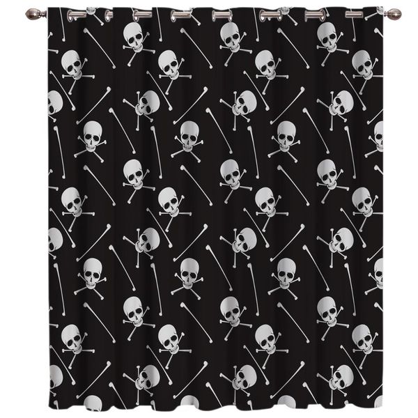 

halloween skull window blinds living room kitchen outdoor fabric floral kids curtain panels with grommets curtains and drapes