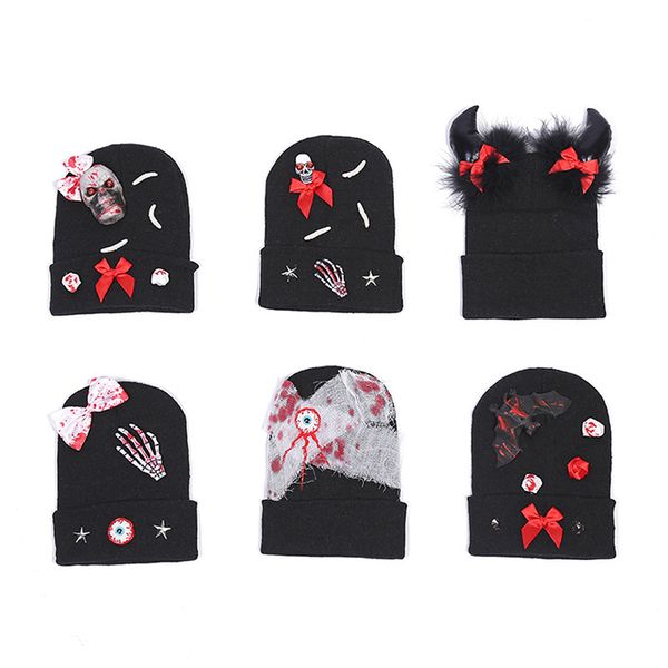 

halloween blood hat terror decorative make-up ball atmosphere layout prop knitting