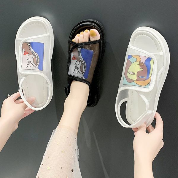 

wedge 2020 summer black platform sandals suit female beige lace denim women's shoes on ladies espadrilles heeled sale