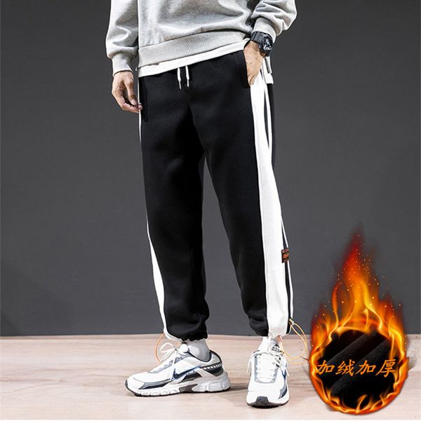 

black size m-5xl for men in new fall fat-plus-size sweatpants