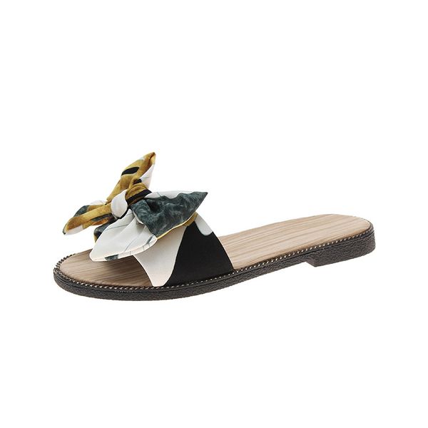 

2020 new style slipper women's outer wear fashion sandals flat bow slippers