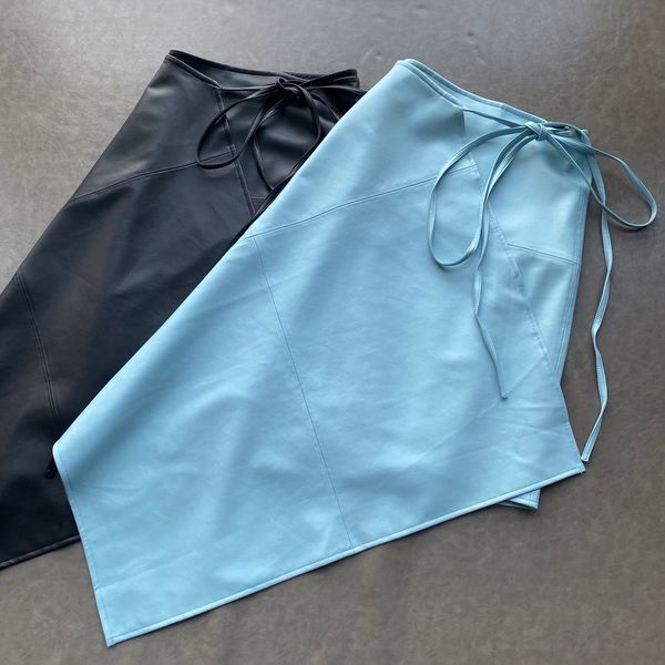 

2019 new ladies fashion solid color irregular hem bow skirt 1015, Black