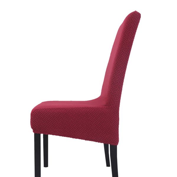

polyester dinning room chair cover elastic wedding banquet seat cover slipcovers