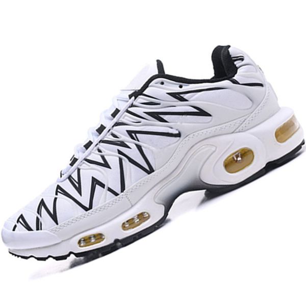 

discount mens sneakers classic running shoes black red white black volt triple white geometric active runners shoes 40-45