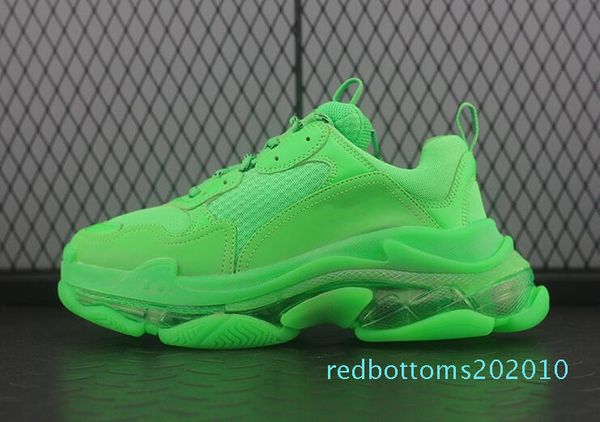 

paris 2019 crystal bottom triple-s casual shoes luxury dad platform triple s sneakers for men women leon green old grandpa trainer r10, Black