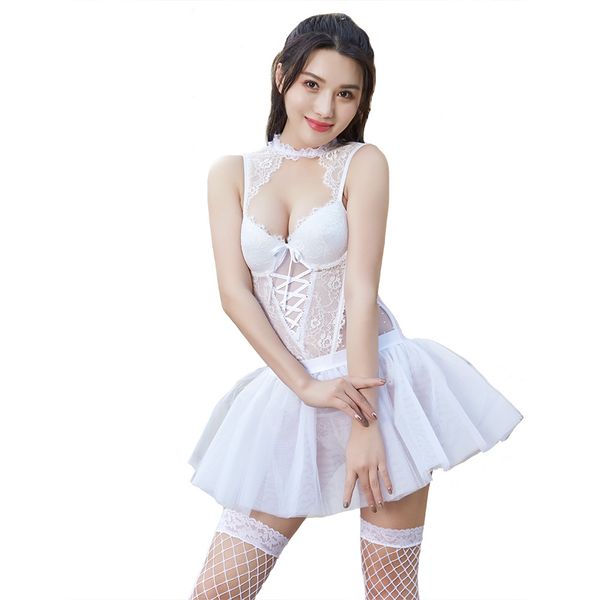 

пижамки сексуальное искушение платье принцессы, Black;white