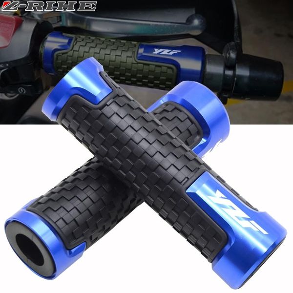 

for yzf r1 r25 r3 r6 2017 2018 2019 motorcycle 22mm 7/8" cnc aluminum handlebar hand grips rubber gel grip accessories