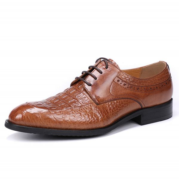 

men's flats fashion brand designer dress shoes black and brown casual shoes for men wedding and party male js-a0035