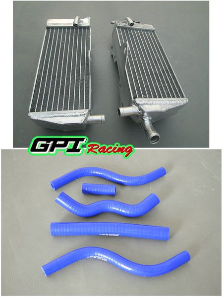 

aluminum radiator + hose for 2-stroke cr 125 r cr125r cr125 cr 125r 1989 89 blue hose