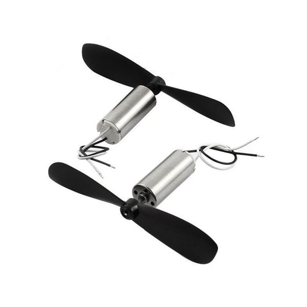 

2pcs rc quadcopter dc3.7v 40000rpm coreless micro motor w 2-blade fan