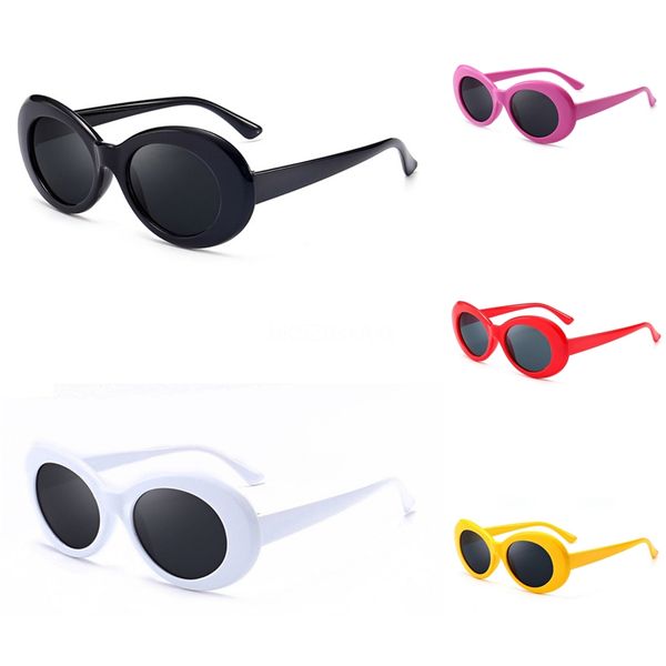 

popular hiphop sunglasee for men women black frame blue colorful lens outdoor fashion sunglass with box #82244, White;black