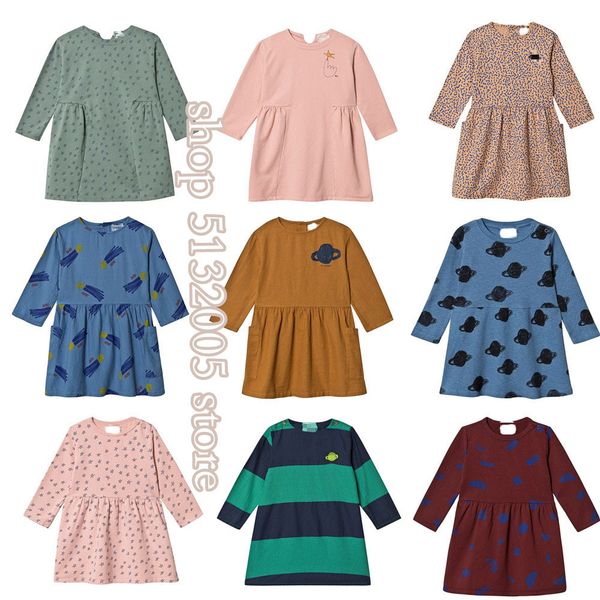 

in stock bc kids 2019 kids dresses for girls beautiful princess animal print party girls christmas dress girl dresses y200317, Red;yellow