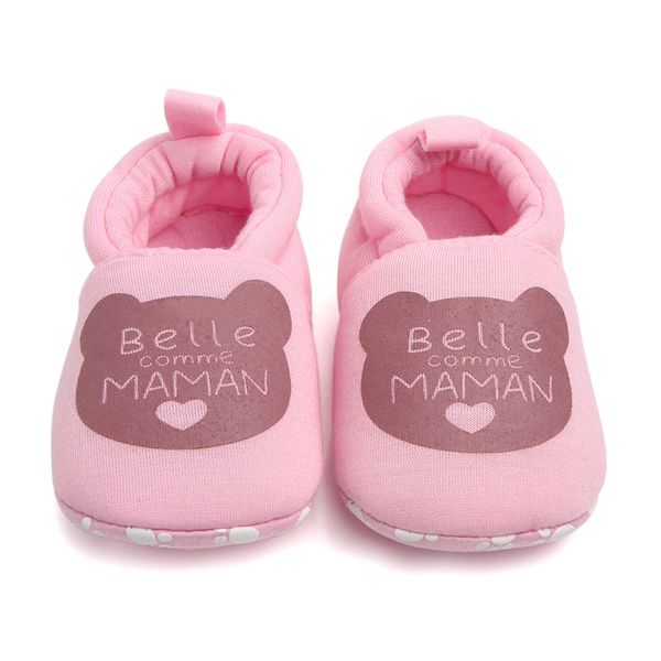

lovely cartoon newborn shoe baby girls winter warm first walkers infant toddler kids shoes alphabet toddler shoe zapatos #yl1