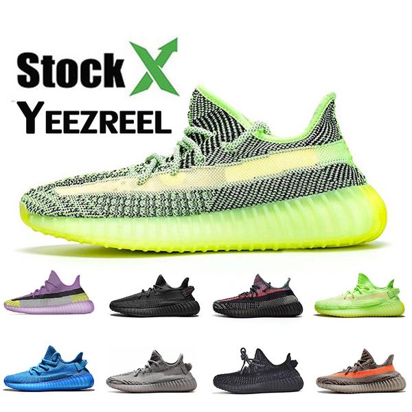

Yeezreel tatic kanye we t glow men running hoe black 3m reflective brand yecheil antlia ynth e ame zebra beluge trainer women neaker, White;red