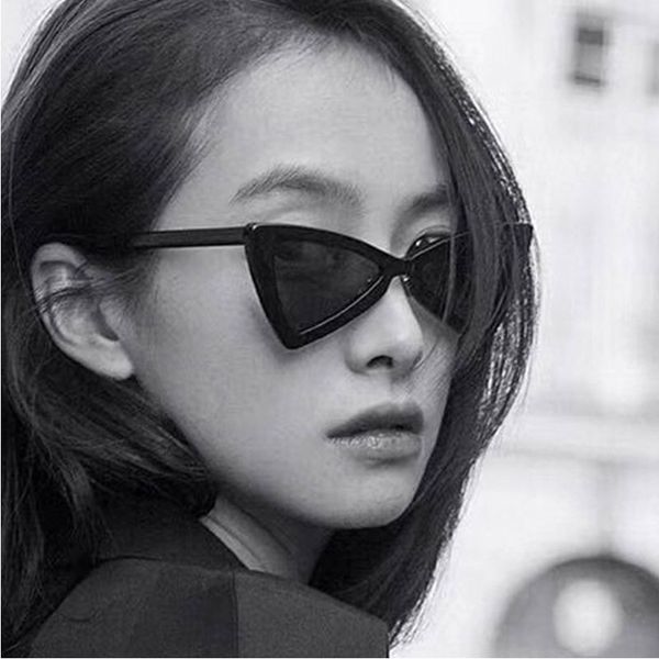 

cat eye sunglasses women vintage brand female triangle butterfly sun glasses retro small size glasses ladie uv400 5160, White;black