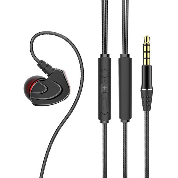 Elegantes mãos-livres 3,5 milímetros in-ear fones de ouvido estéreo 3D Sound Wired ouvido gomos com microfone para Sumsung S10 S9 S8 Além disso,