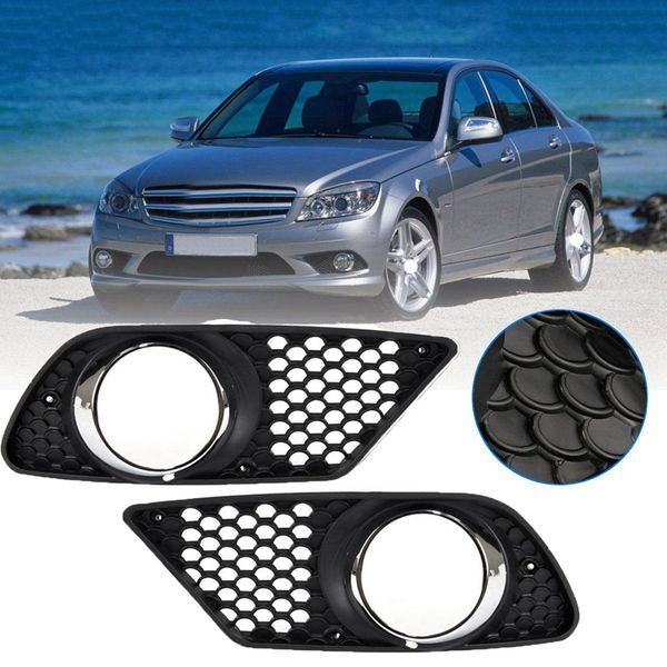 

car bumper fog light grille for - c-class w204 2007 2008 2009 2010 2011-2013 a2048850353