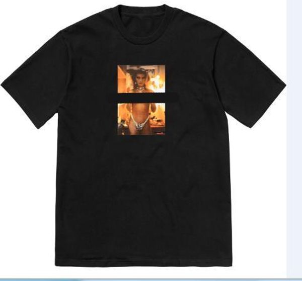 

2019 new brand shirt designer clothing crew neck t-shirt mens t-shirt homme fashion box logo t shirt men fitness crossfit summer tee, White;black