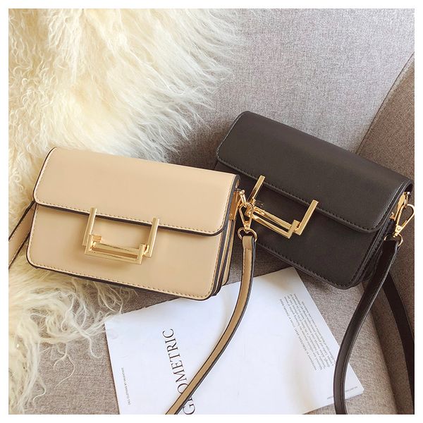

scurtain women shoulder bag retro fashion square bag 2018 new quality pu leather women's handbag simple leisure messenger bags