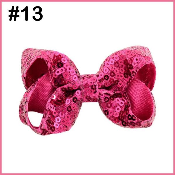

60 pcs 3" sequin hair bow handmade solid bling bling hair clip girls headwear accessories, Slivery;white