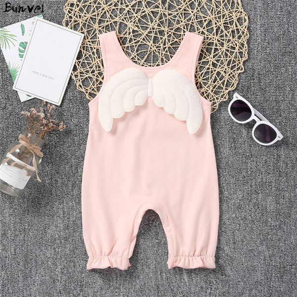 

bunvel toddler newborn baby girls boys romper angel wings jumpsuit spring summer infant newborn outfits baby costume, Blue