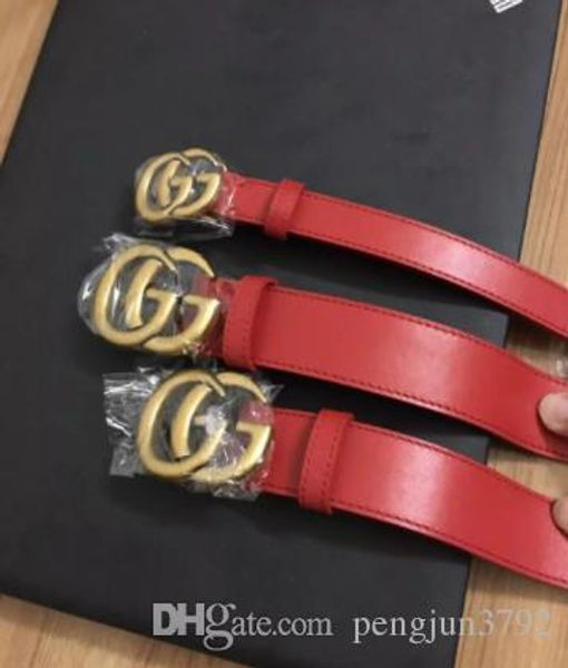 

high-grade luxury leather belt fashionable ladies leather casual letters smooth buckle black and red leather belt 7cm belt body 077, Blue;gray