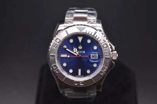 

n super ym yacht orologio di lusso 2836-3135 movement watches 904l fine steel 40mm*13mm diameter designer watches ultra long blue luminous, Slivery;brown