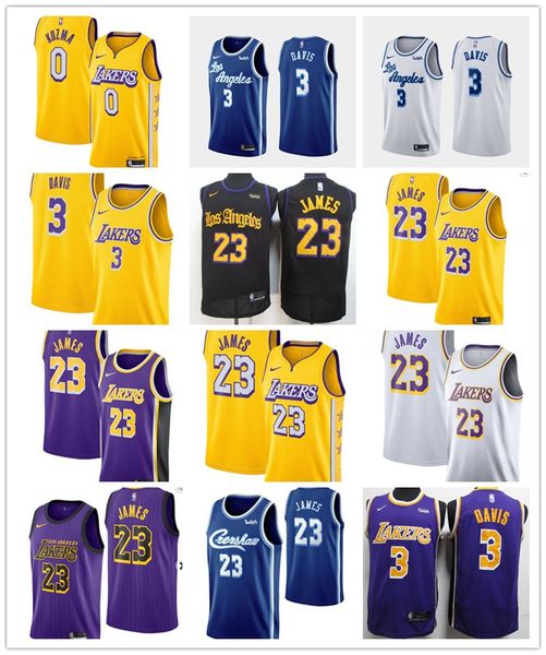 

mens 23 lebron james 3 anthony#13;davis 0 kylekuzma 2019-20 cityedition basketball jerseys, Black;red