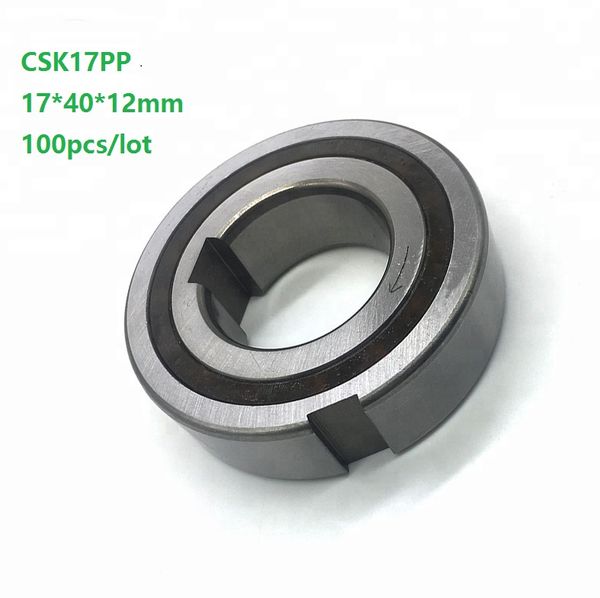 100 pcs CSK17PP 17mm One Way Rolamento de Embreagem Com dupla chaveta 17x40x12mm Sprag Freewheel Backstop Rolamento 17 * 40 * 12mm