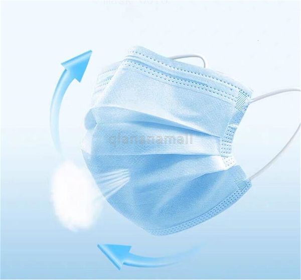 

одноразовые 3 маски слой висячие ушные 50p маска для лица синих белые взрослых мужчин и женщины маски промышленного workshop фильтра dust из