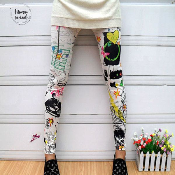 

sale print long leggings chic women american flag sunflower stripes star print casual summer leggings for f, Black