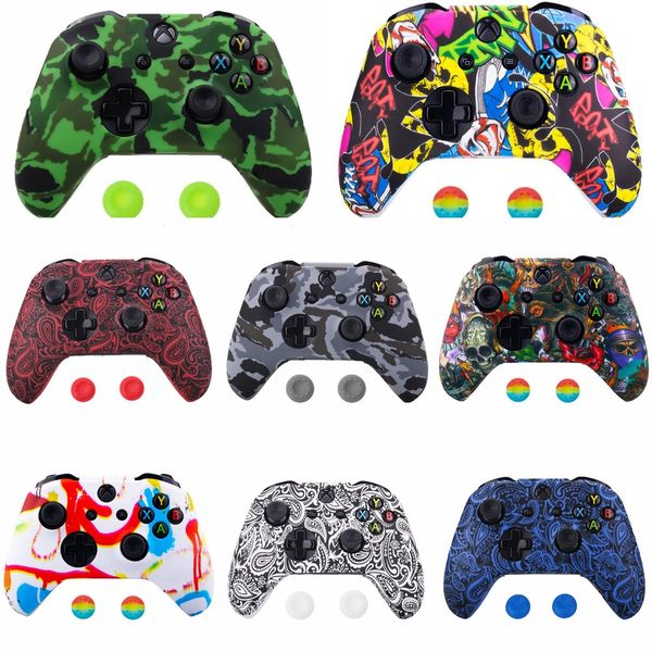 

fta2z patterned soft touch x front housing shell case for xbox controller cover & one s one model 1708