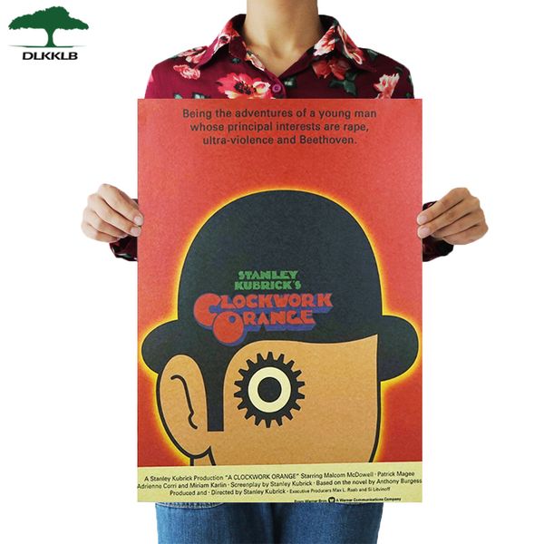 

dlkklb икеѬ ен clockwork orange wall bar cafe art decoration плака наклейка 51.5x36cm доманее ђкѬаени