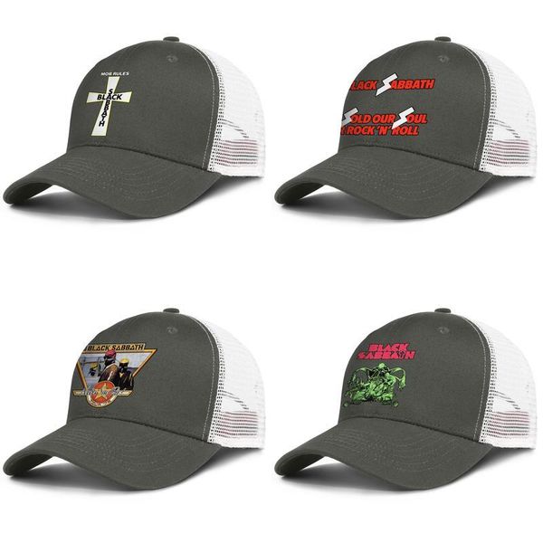 

black sabbath bloody cutout mens and womens adjustable trucker meshcap golf fitted personalized unique baseballhats never say die tour, Blue;gray