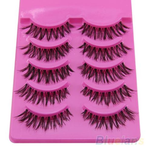 

2016 pairs makeup handmade messy natural cross false eyelashes perfect eye lashes 8m4i