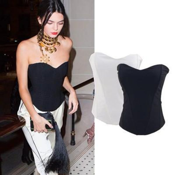 

2019 summer new apprival star same style short breathable tank stereoscopic polyester boning camisoles for women, White
